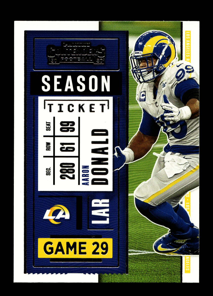 2020 Panini Contenders #53 Aaron Donald (Los Angeles Rams)