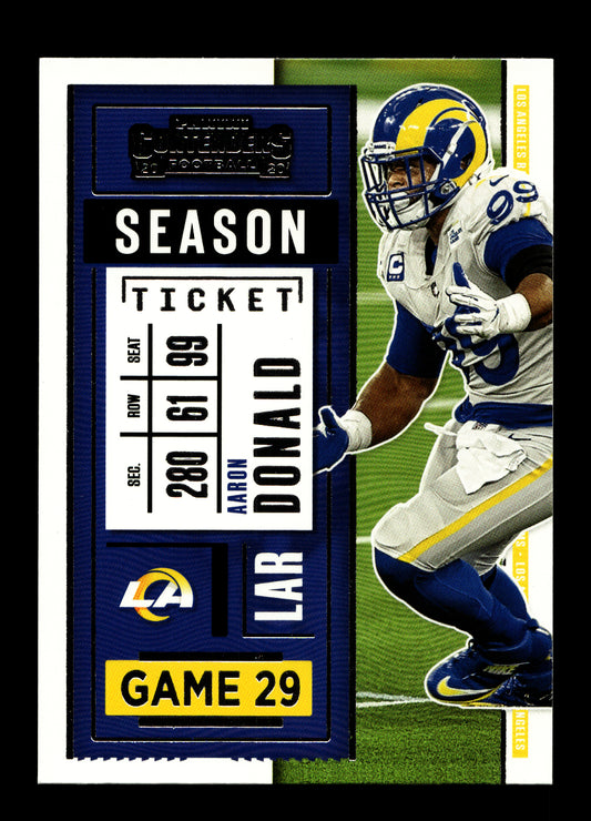 2020 Panini Contenders #53 Aaron Donald (Los Angeles Rams)