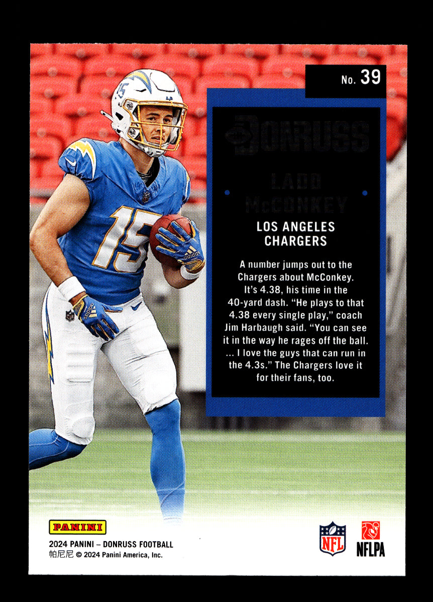 2024 Donruss Retro '04 #39 Ladd McConkey (Los Angeles Chargers)