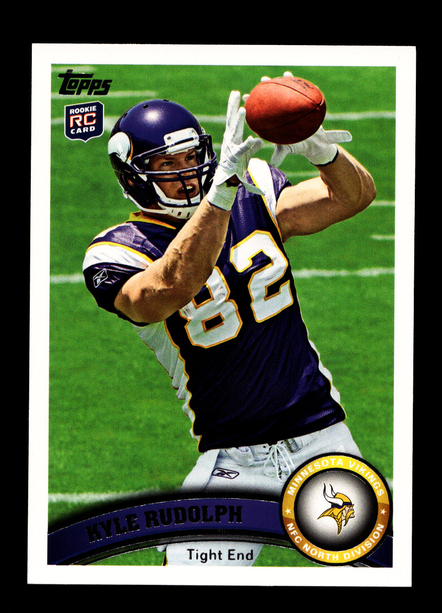 2011 Topps Gold #6 Kyle Rudolph Rookie (Minnesota Vikings)