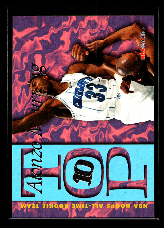 1995-96 Hoops Top Ten #AR6 Alonzo Mourning (Charlotte Hornets)