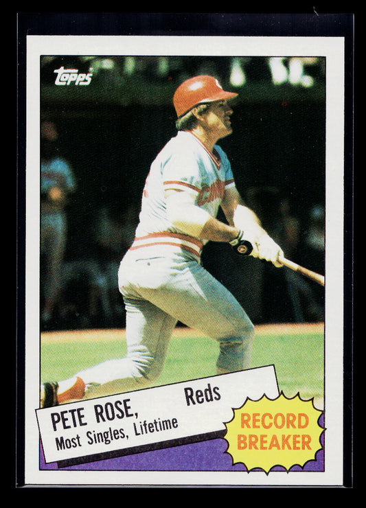 1985 Topps #6 Pete Rose Record Breaker (Cincinnati Reds)