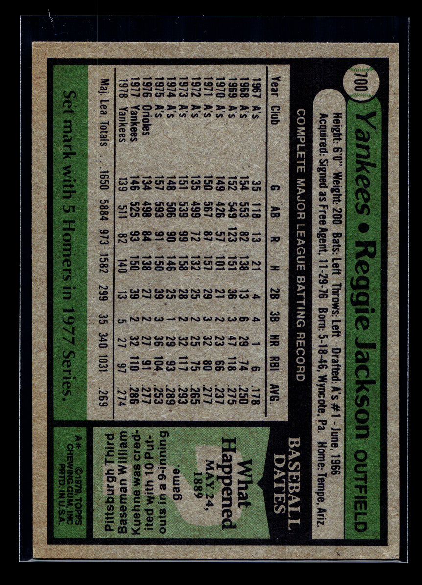 1979 Topps #700 Reggie Jackson (New York Yankees)