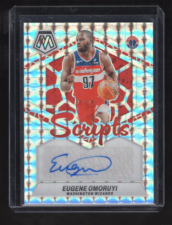 2023-24 Panini Mosaic "Scripts" #MS-OMR Eugene Omoruyi (Washington Wizards)