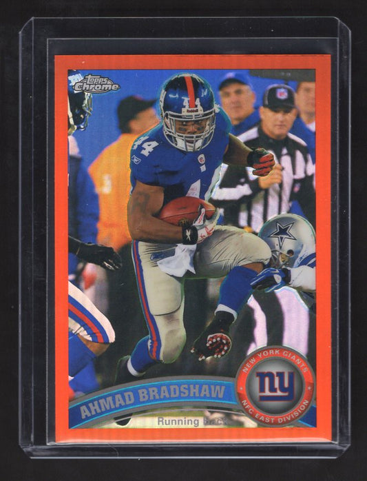 2011 Topps Chrome Orange Refractors #207 Ahmad Bradshaw (New York Giants)