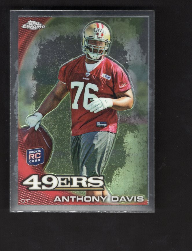 2010 Topps Chrome #C114 Anthony Davis Rookie (San Francisco 49ers)