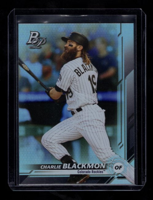 2019 Bowman Platinum #85 Charlie Blackmon (Colorado Rockies)