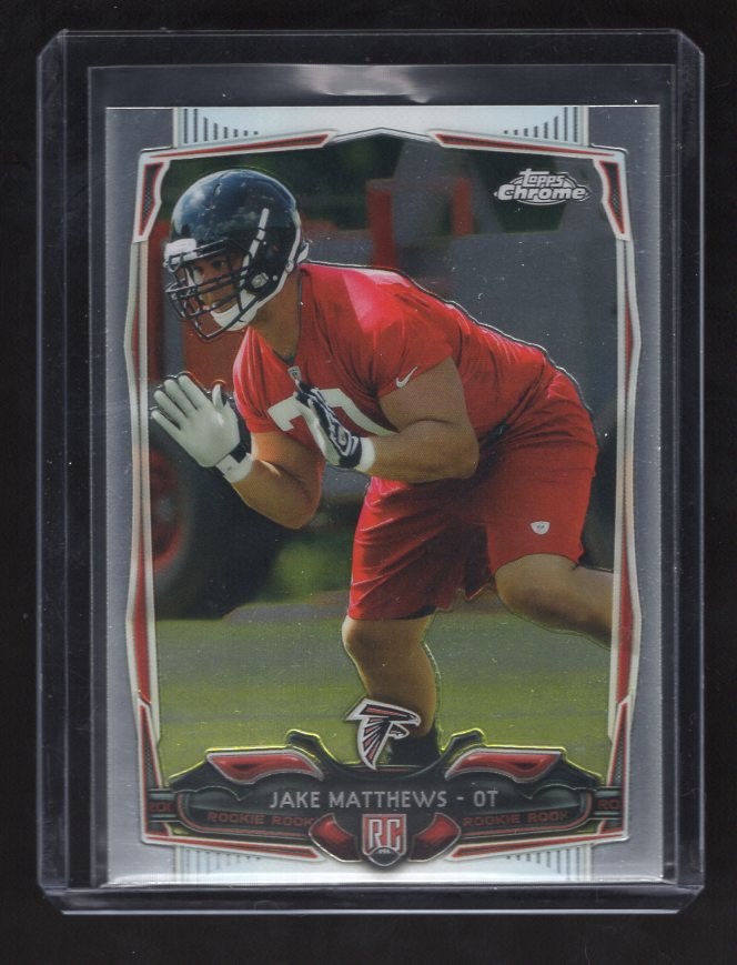 2014 Topps Chrome #199 Jake Matthews Rookie (Atlanta Falcons)