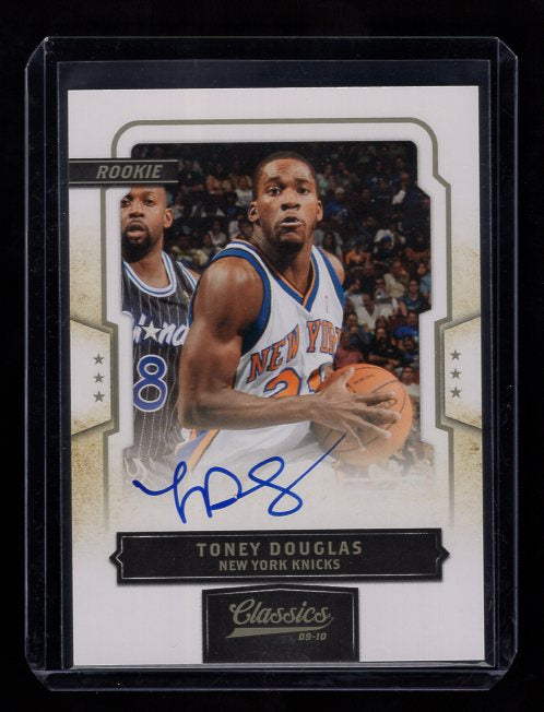 2009-10 Classics #186 Toney Douglas Autograph #'d /933 Rookie (New York Knicks)