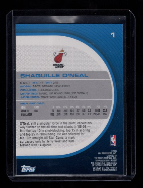 2005-06 Finest #1 Shaquille O'Neal (Miami Heat)