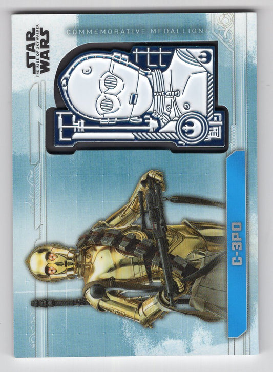 2019 Topps Star Wars The Rise of Skywalker Series One Commemorative Medallions #MC-C3 C-3PO