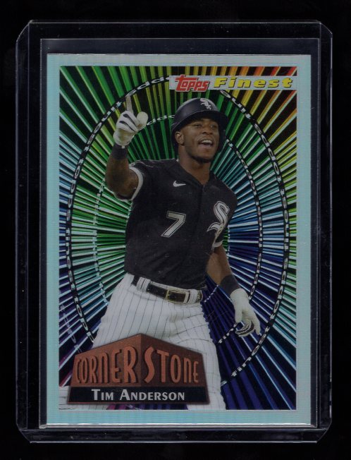 2022 Topps Finest Cornerstones Refractor #94FC-TA Tim Anderson (White Sox)