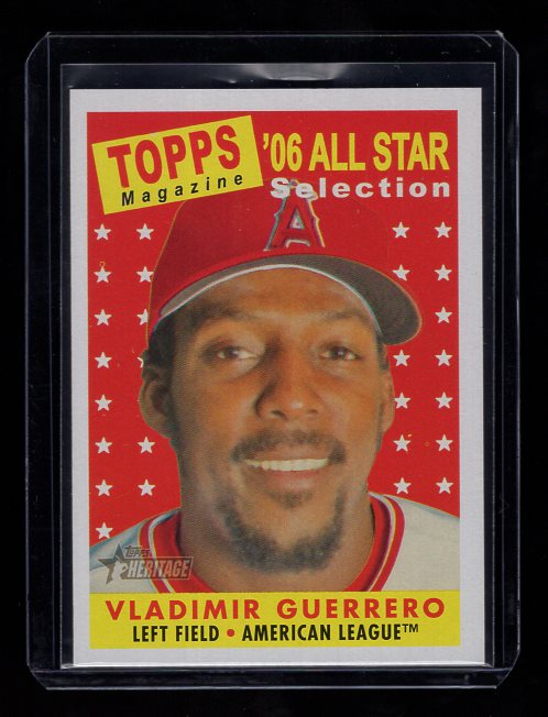 2007 Topps Heritage #485 Vladimir Guerrero AS (Los Angeles Angels)
