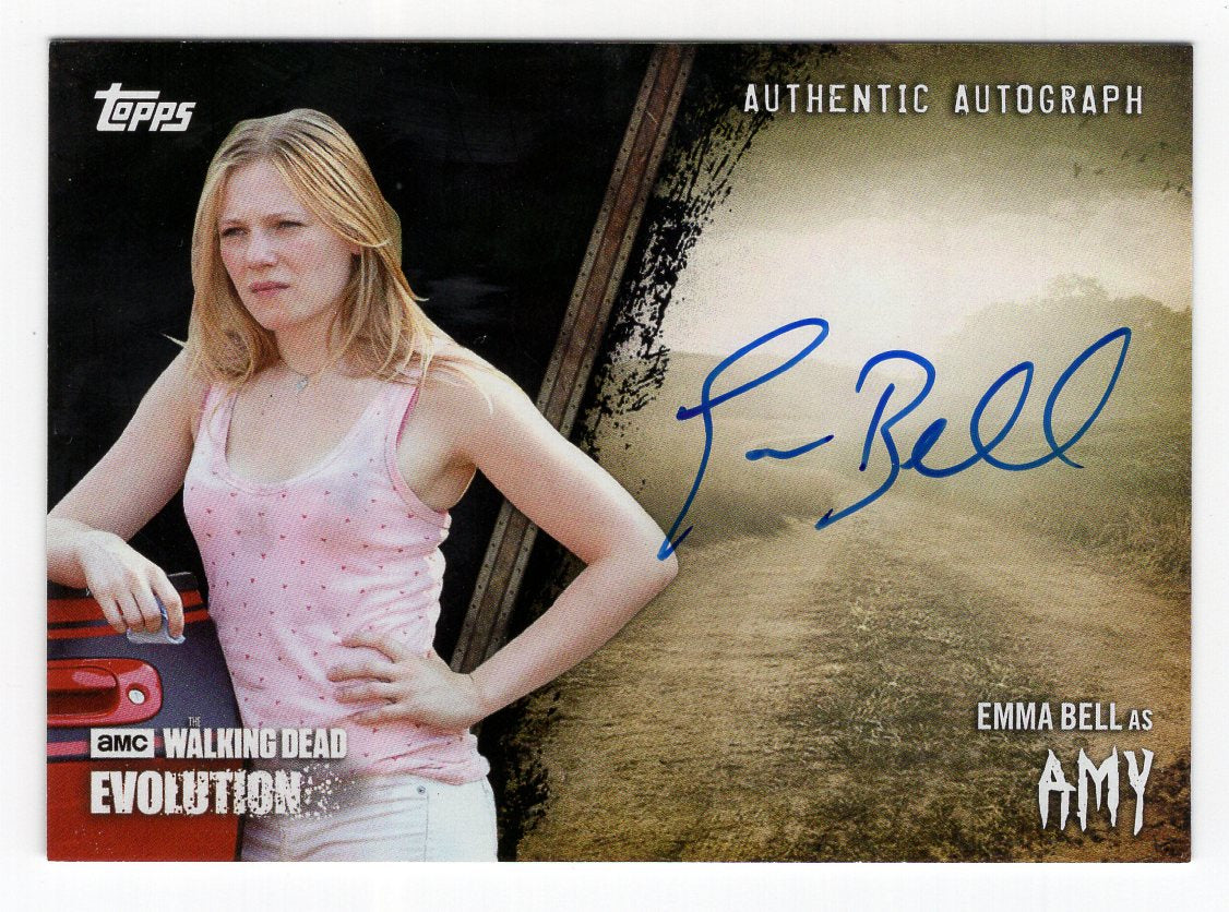 2017 Topps Walking Dead Evolution Autograph Emma Bell A-EB Amy Black #'d /50