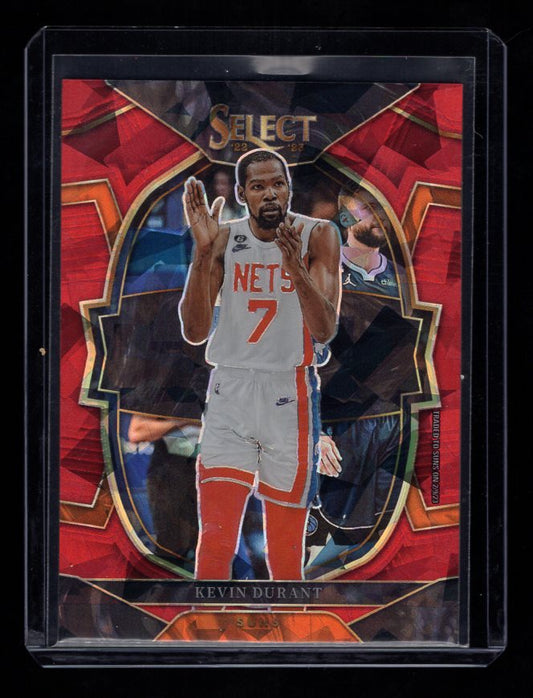 2022-23 Select Prizms "Red Cracked Ice" #37 Kevin Durant (Phoenix Suns)