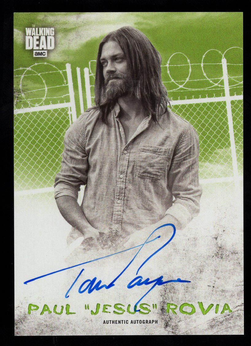 The Walking Dead Hunters & Hunted Tom Payne as Paul "Jesus" Rovia Autograph #'d /25