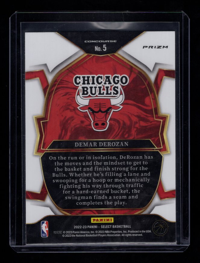 2022-23 Select Prizms "Red Cracked Ice" #5 DeMar DeRozan (Chicago Bulls)