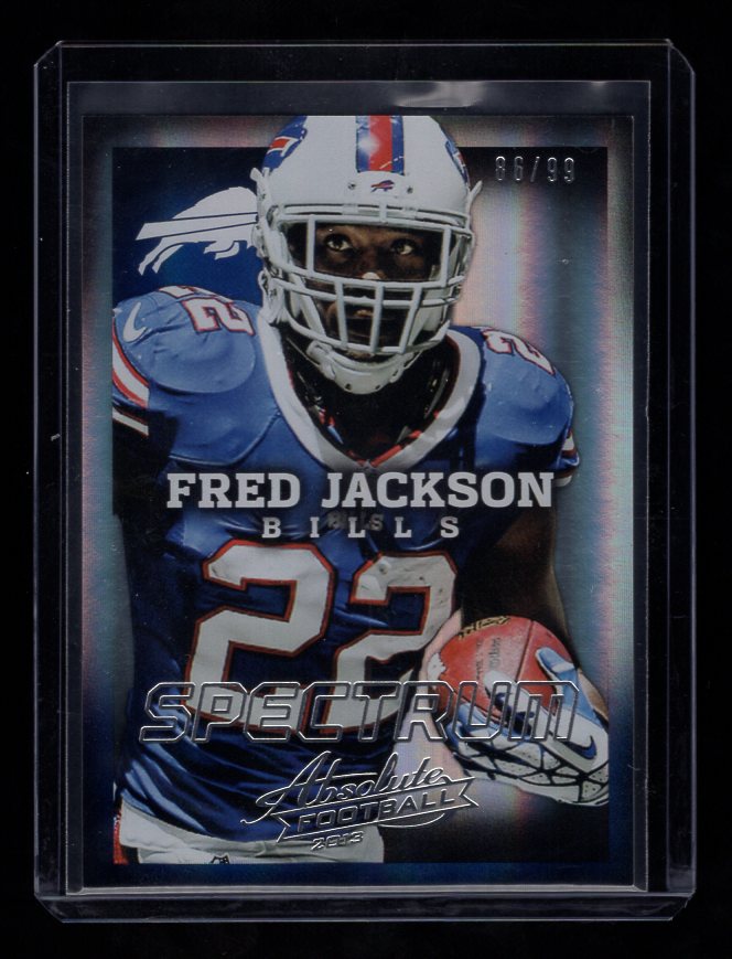 2013 Absolute Spectrum Silver #12 Fred Jackson #'d /99 (Buffalo Bills)