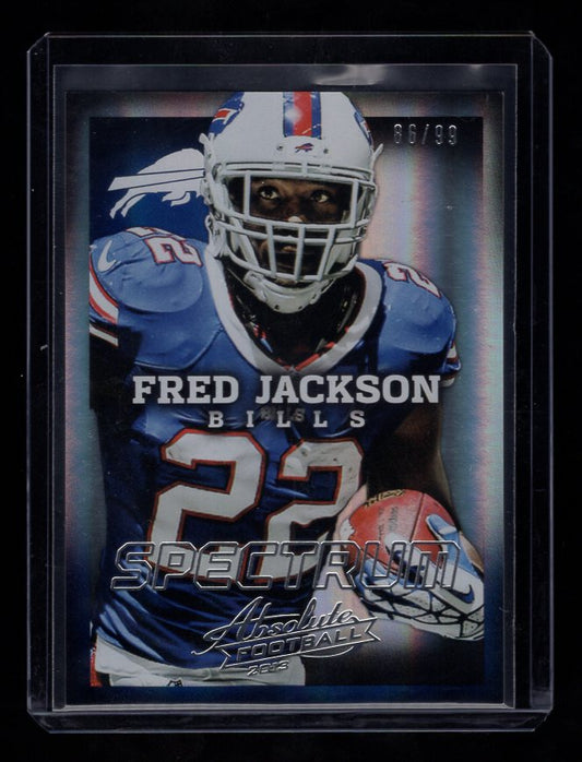 2013 Absolute Spectrum Silver #12 Fred Jackson #'d /99 (Buffalo Bills)