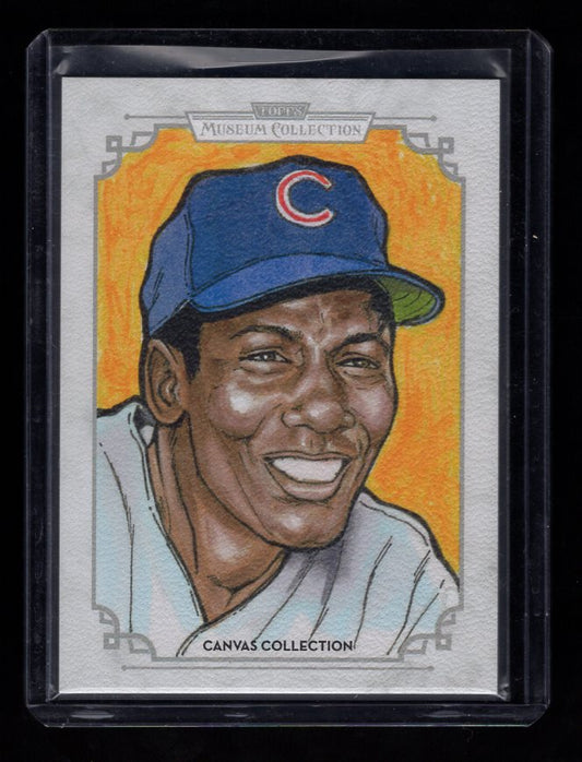 2014 Topps Museum Collection Canvas Collection #CCR20 Ernie Banks (Chicago Cubs)