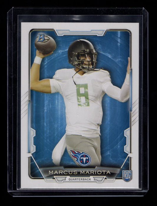 2015 Bowman #R22 Marcus Mariota Rookie (Tennessee Titans)