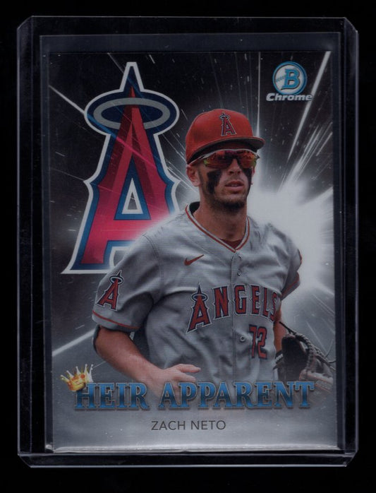 2022 Bowman Chrome Draft Heir Apparent #HA11 Zach Neto (Los Angeles Angels)
