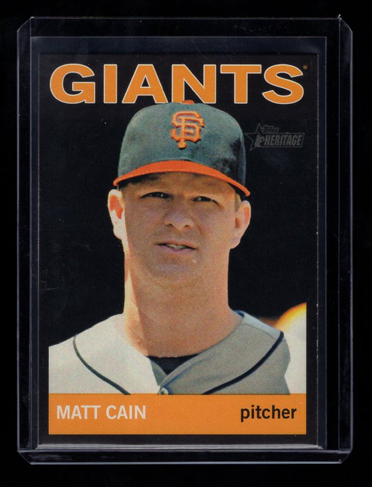 2013 Topps Heritage Black #350 Matt Cain (San Francisco Giants)