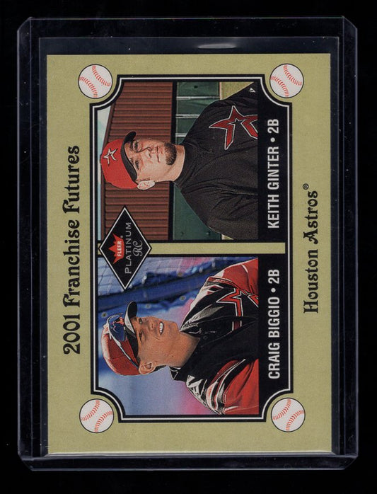 2001 Fleer Platinum #478 C.Biggio/K.Ginter Franchise Futures (Houston Astros)