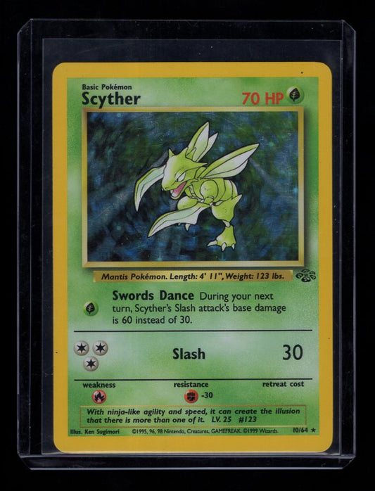1999 Pokemon Jungle #10 Scyther Holographic Rare