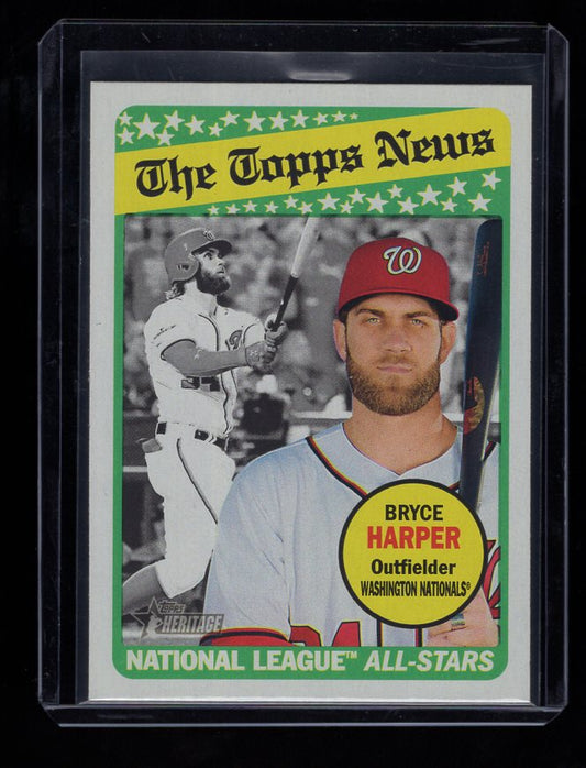 2018 Topps Heritage #52 Bryce Harper (Washington Nationals)