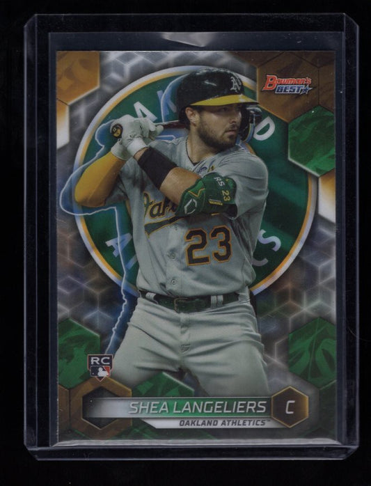 2023 Bowman's Best #24 Shea Langeliers Rookie (Oakland Athletics)