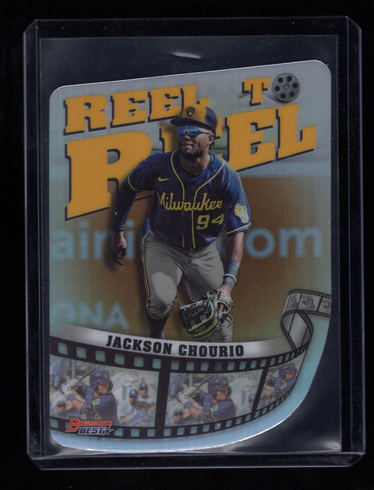 2023 Bowman's Best Reel to Reel Die Cut #RR15 Jackson Chourio (Milwaukee Brewers)