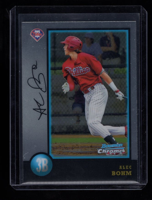 2018 Bowman Chrome Draft '98 Bowman #98BAB Alec Bohm (Philadelphia Phillies)