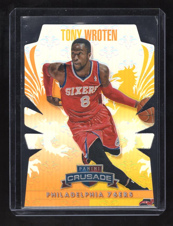 2013-14 Panini Crusade Insert Orange Die Cut #25 Tony Wroten #'d 20/99 (Philadelphia 76ers)