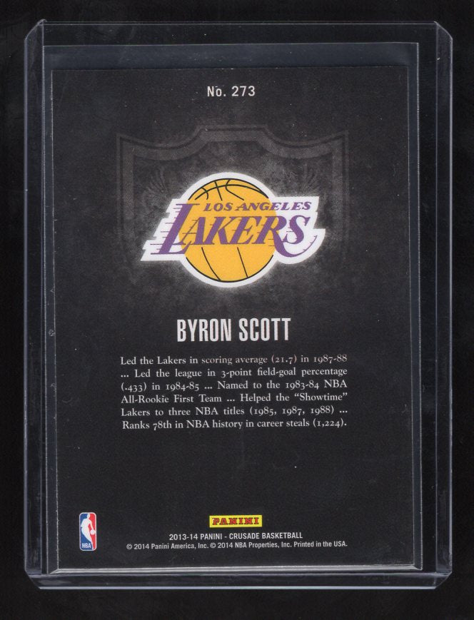 2013-14 Panini Crusade Insert Blue #273 Byron Scott (Los Angeles Lakers)