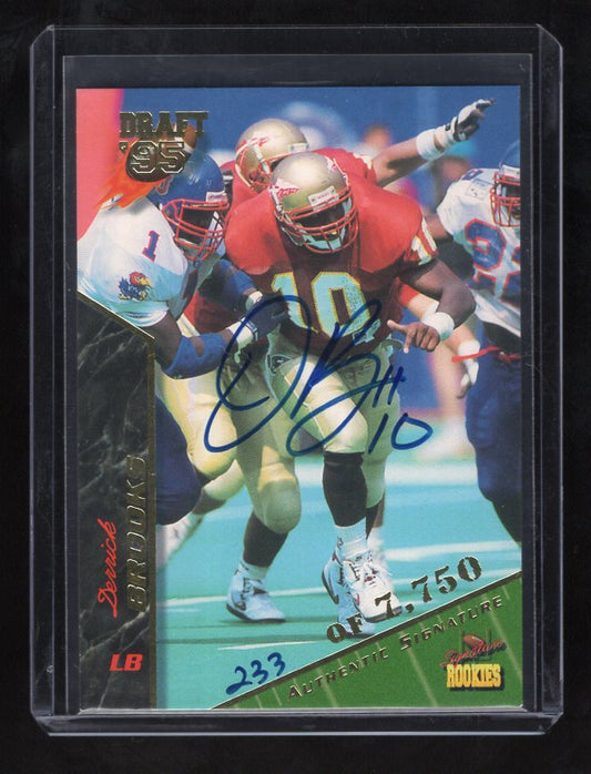 1995 Signature Rookies Autographs #11 Derrick Brooks (Tampa Bay Buccaneers)