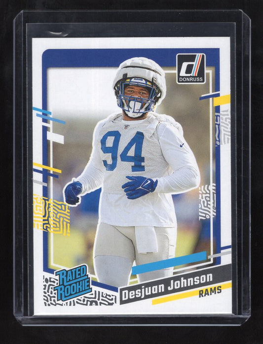 2023 Donruss #356 Desjuan Johnson Rated Rookie (Los Angeles Rams)