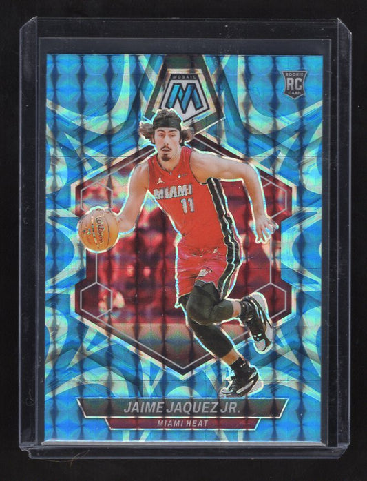 2023-24 Panini Mosaic Reactive Blue #246 Jaime Jaquez Jr. Rookie (Miami Heat)