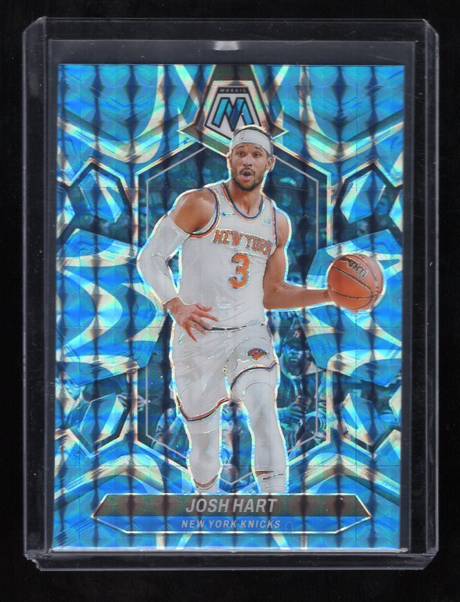 2023-24 Panini Mosaic Reactive Blue #91 Josh Hart (New York Knicks)