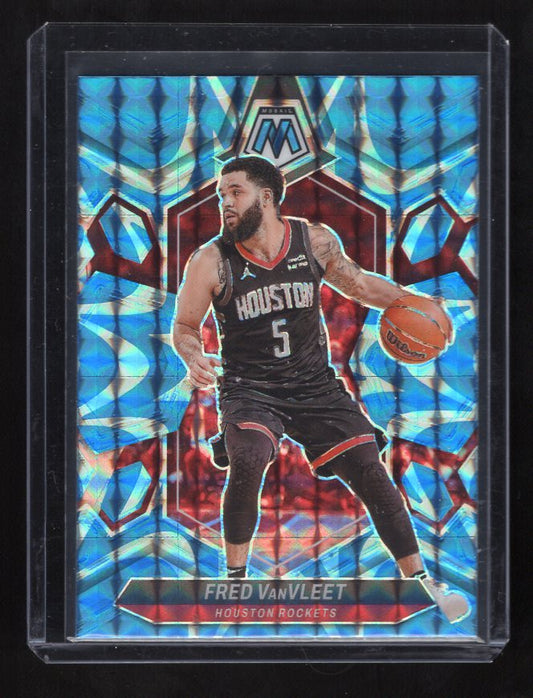 2023-24 Panini Mosaic Reactive Blue #140 Fred VanVleet (Houston Rockets)