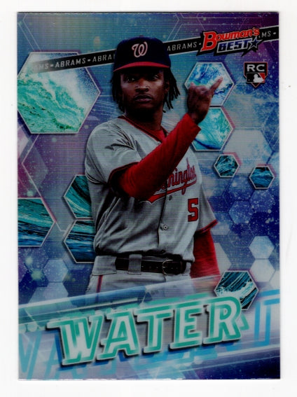 CJ Abrams RC 2022 Bowman's Best Elements Of Excellence Water Rookie #EE-5 (Nationals)