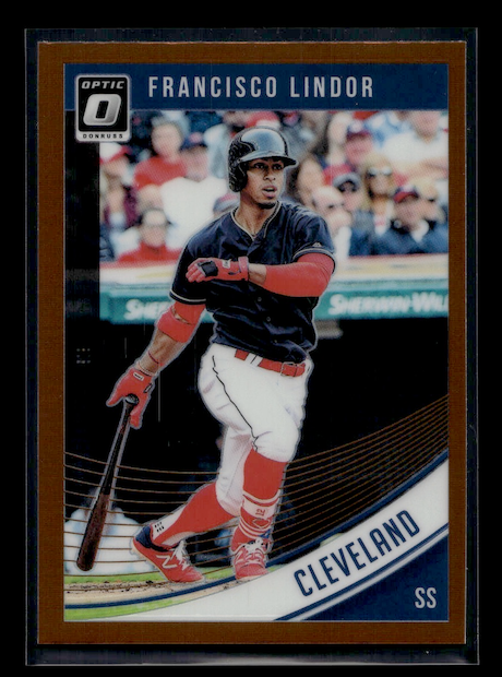 2018 Donruss Optic Bronze #123 Francisco Lindor (Cleveland Indians)