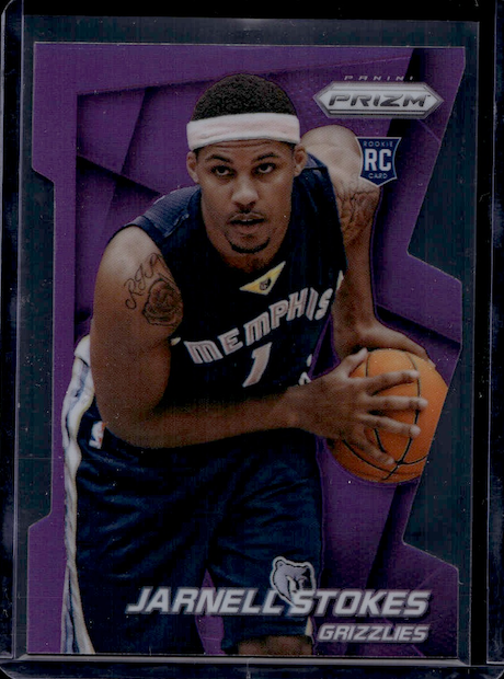 2014-15 Panini Prizm Prizms Purple Die Cut #278 Jarnell Stokes #'d 021/139 (Memphis Grizzlies)