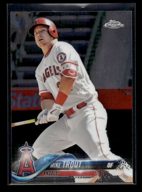 2018 Topps Chrome #100 Mike Trout (Los Angeles Angels)