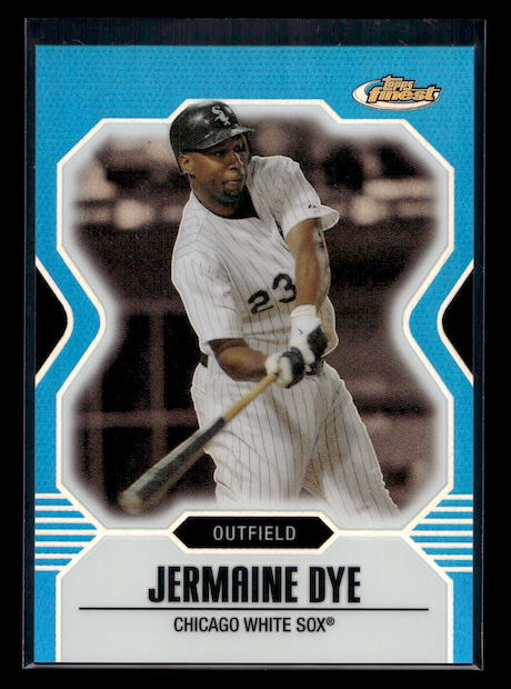 2007 Finest Refractors Blue #126 Jermaine Dye #'d 382/399 (Chicago White Sox)