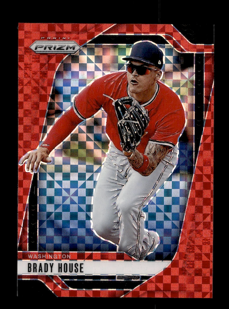 2025 Panini Prizm Prizms Red Power #170 Brady House #'d 93/99(Washington Nationals)