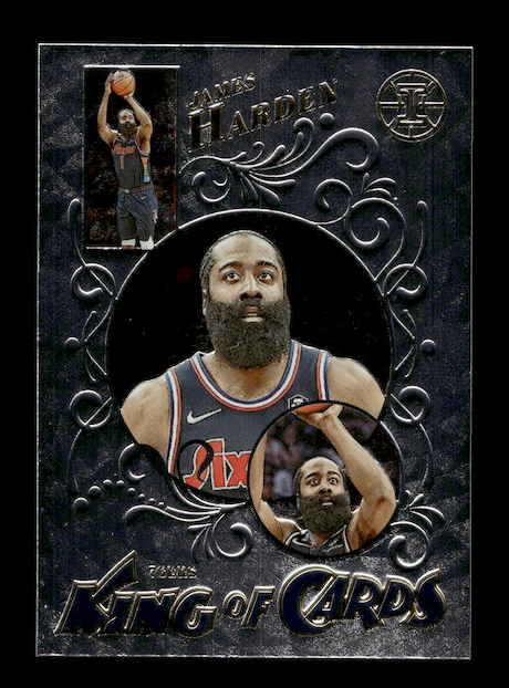 2021-22 Panini Illusions King of Cards #8 James Harden (Philadelphia 76ers)