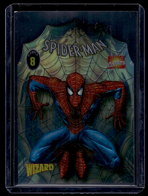 1996 Wizard Magazine Spider-Man Chromium Series Die-Cut # 8