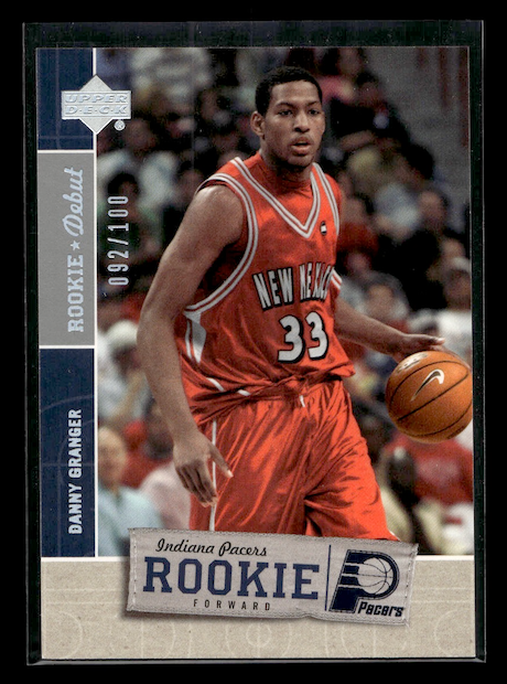2005-06 Upper Deck Rookie Debut Silver #124 Danny Granger #'d 092/100 (Indiana Pacers)