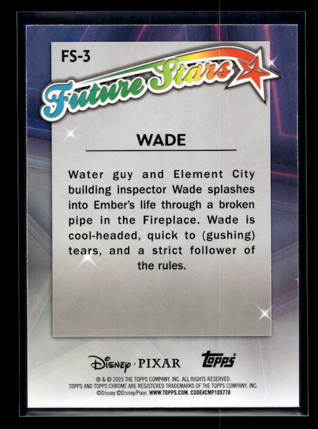 2025 Topps Chrome Disney Future Stars #FS3 Wade